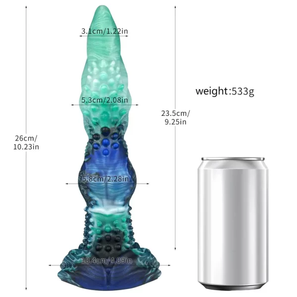 The Gator - Wild Long Dildo 10 Inches