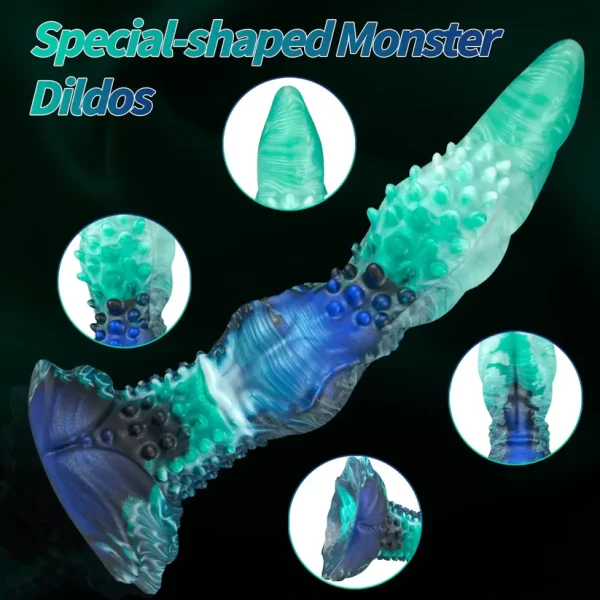 The Gator - Wild Long Dildo 10 Inches