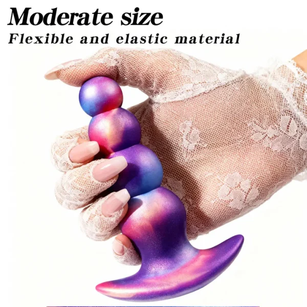 Anchor T - Large Silicone Anal Beads