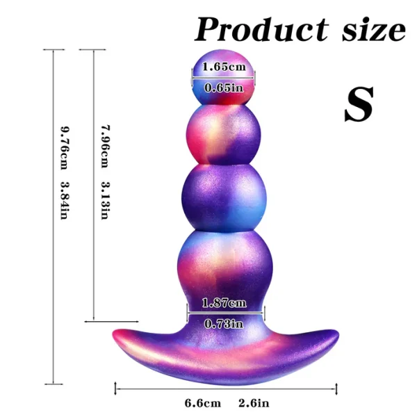 Anchor T - Large Silicone Anal Beads