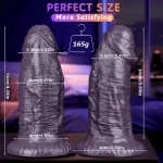 Anesidora Thick Short Black Dildo With Vibration