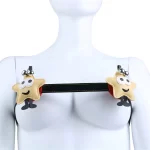 Christmas Bondage Bra With Spike Nipple Stimulation
