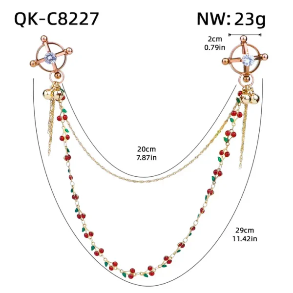 Jewelry Nipple Clamps With Chain