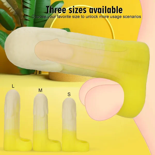 Banana Cock Sleeve - Soft Silicone 3 Sizes