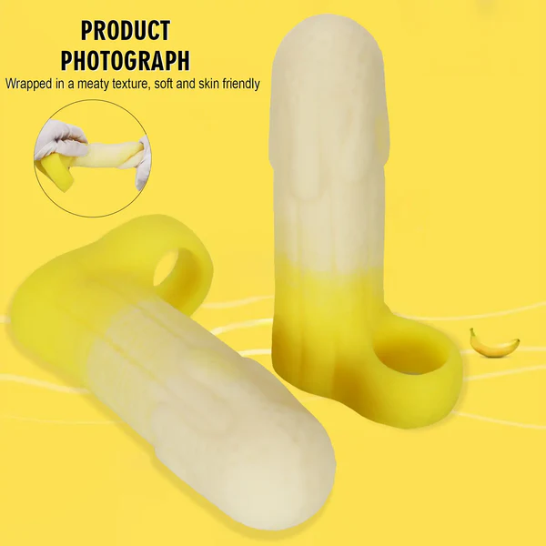 Banana Cock Sleeve - Soft Silicone 3 Sizes