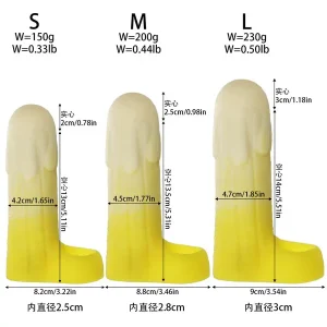 Banana Cock Sleeve – Soft Silicone 3 Sizes (5)