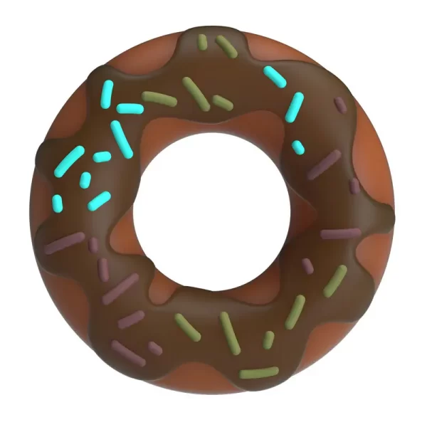 Choco Donut  - Cute Silicone Cock Ring