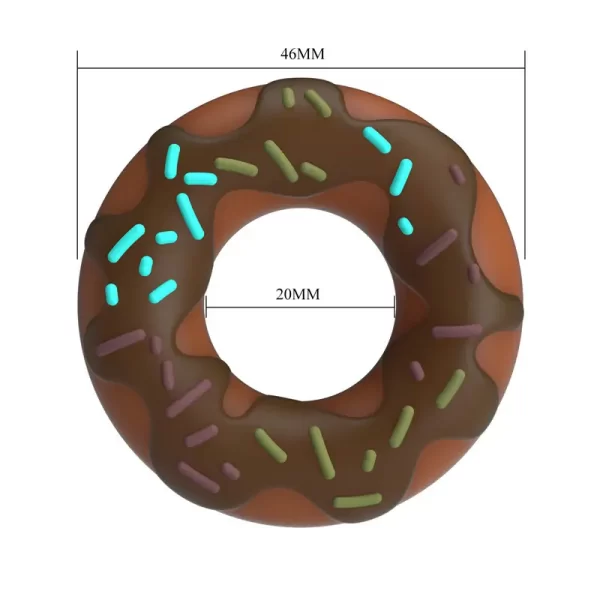 Choco Donut  - Cute Silicone Cock Ring