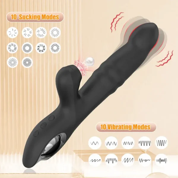 Climax Thrills - Rabbit Vibrating Dildo