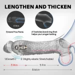 Cobra - Transparent Snake Textured Penis Sleeve