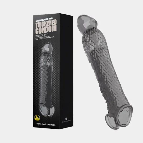 Cobra - Transparent Snake Textured Penis Sleeve