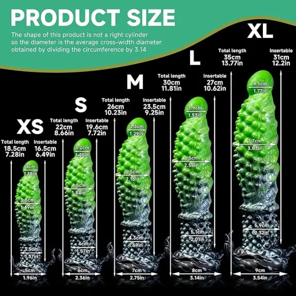 Diseased Deceiver - Plague Dragon Dildo 5 Sizes