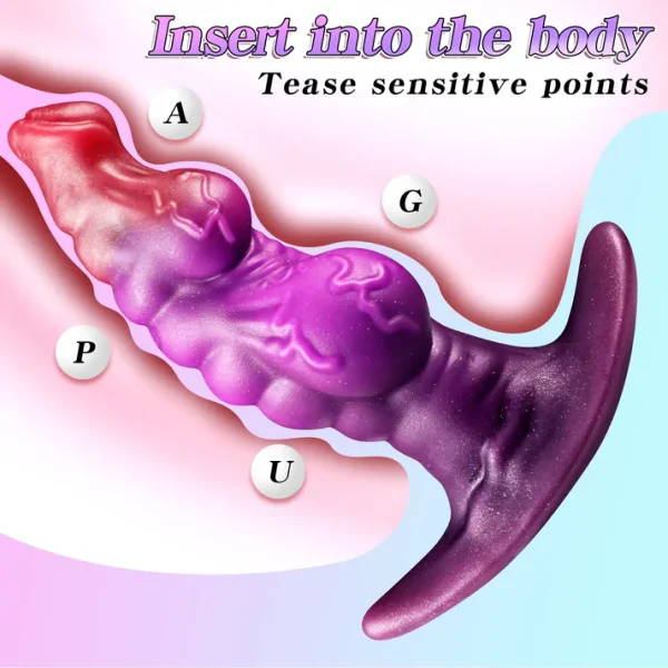 Canine - Knotted Design Butt Plug 4.6 Inches