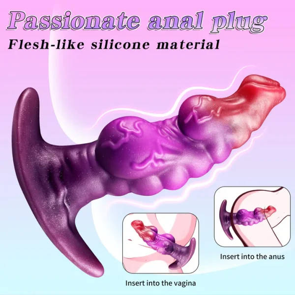 Canine - Knotted Design Butt Plug 4.6 Inches