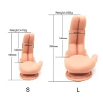 Giant Finger - Realistic Design  Silicone Dildo 8 Inches