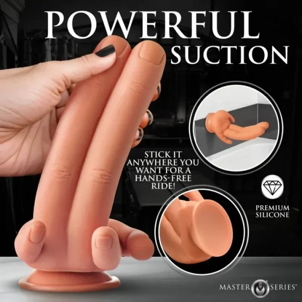 Giant Finger - Realistic Design  Silicone Dildo 8 Inches