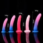 Glittery Jelly Dildo - Ultra Soft Silicone 3SIZES