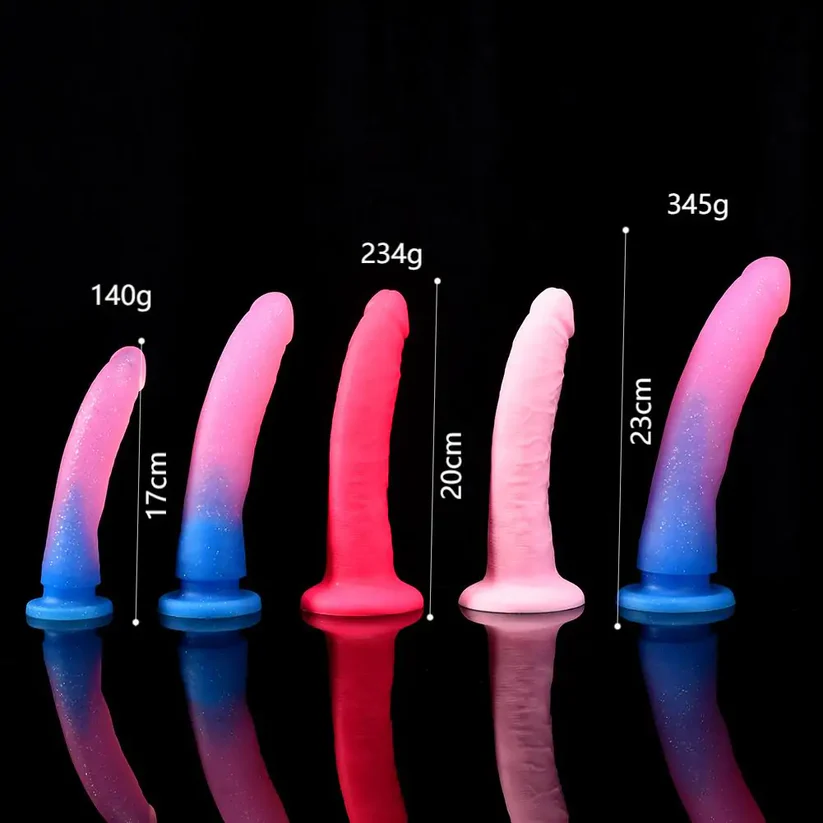 Glittery Jelly Dildo - Ultra Soft Silicone 3SIZES