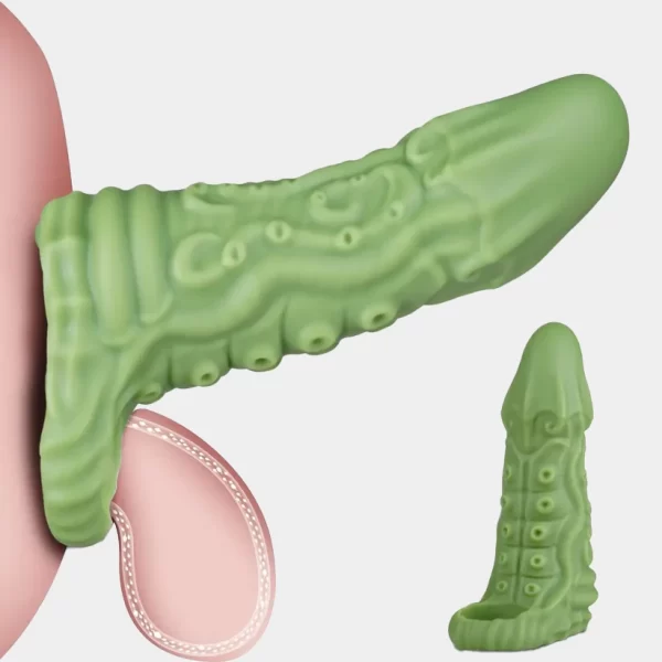 Green Kraken - Creature Cock Sleeve 6.49 Inches