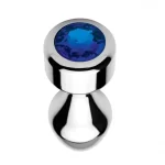 IndiGo - BLUE GEM METAL BUTT PLUG