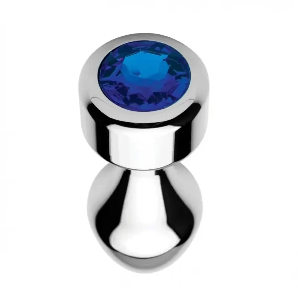 IndiGo - BLUE GEM METAL BUTT PLUG