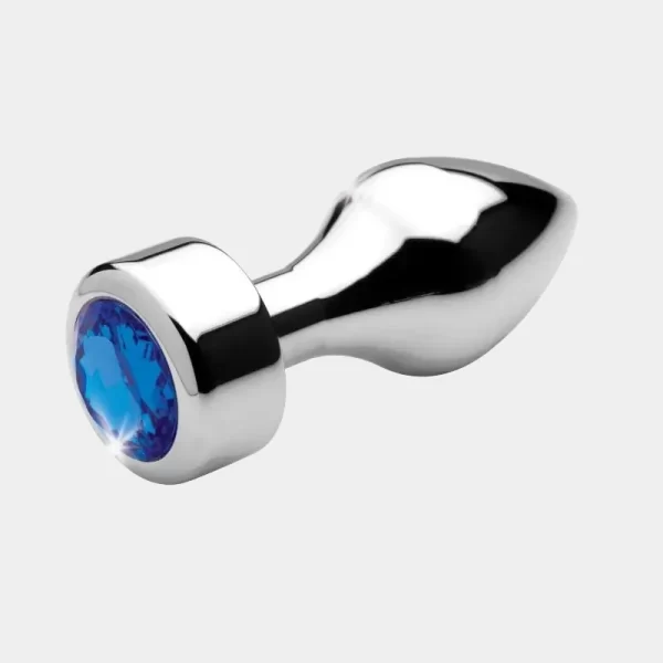 IndiGo - BLUE GEM METAL BUTT PLUG