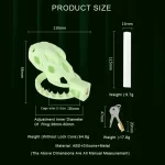 Mech Dragon - Fluorescent Green Male Cock Cage