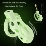 Mech Dragon - Fluorescent Green Male Cock Cage