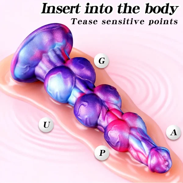 Nozdormu - Vibrating Knotted Dragon Dildo 7.09 Inches