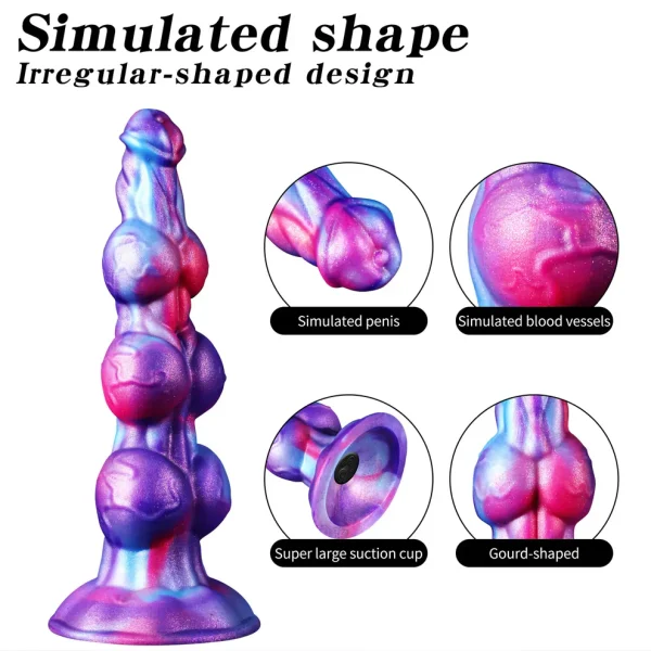 Nozdormu - Vibrating Knotted Dragon Dildo 7.09 Inches