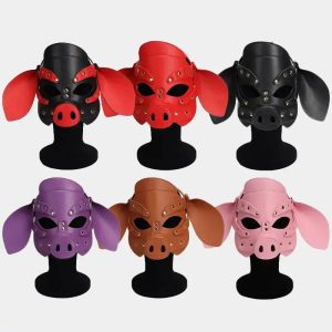 Pig Play - Bdsm Adjustable Hood 6 Colors