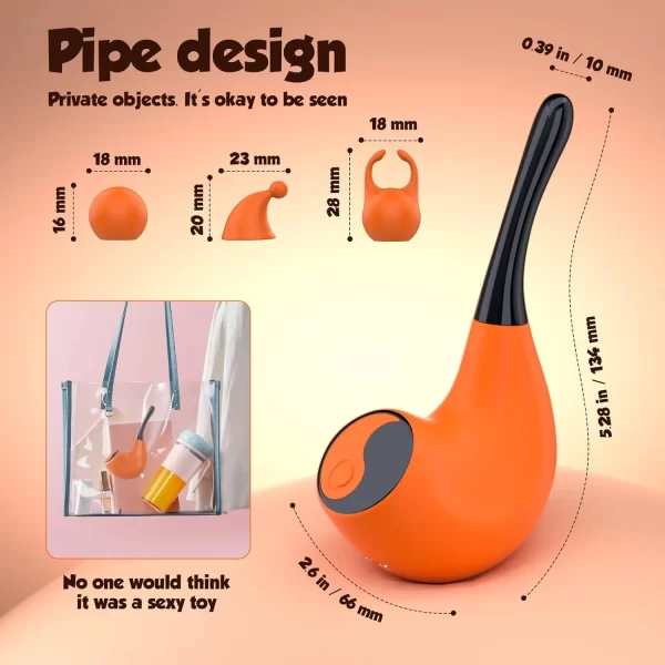 Pipe Pipe - Tobacco Style Vibrator Replaceable Tip