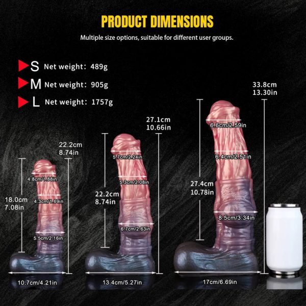 Roach - Horse Dual Density Dildo 3 Sizes