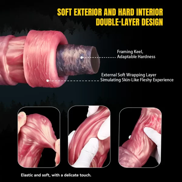 Roach - Horse Dual Density Dildo 3 Sizes