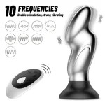 Silver Surfer - Metal Vibrating Butt Plug With Suction Cup