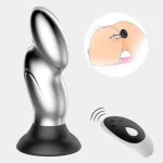 Silver Surfer - Metal Vibrating Butt Plug With Suction Cup