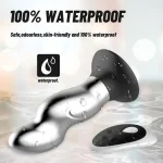 Silver Surfer - Metal Vibrating Butt Plug With Suction Cup