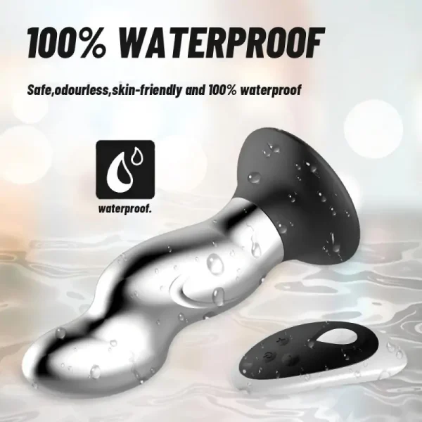 Silver Surfer - Metal Vibrating Butt Plug With Suction Cup