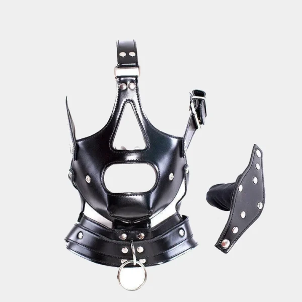 Skull - Face Harness Dildo Mask