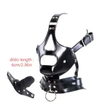Skull - Face Harness Dildo Mask