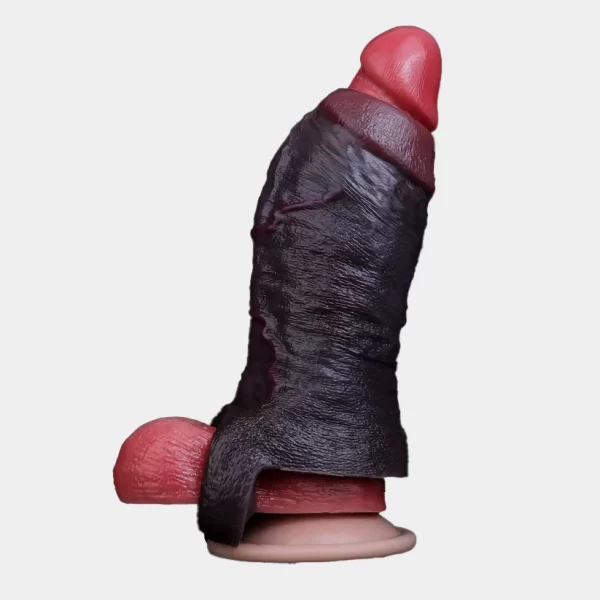 Spineless Penissleeve - Girthy Black 4 Sizes