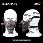 The Fear - Premium Silicone Bondage Mask