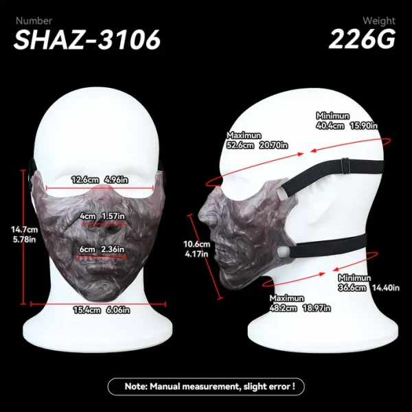 The Fear - Premium Silicone Bondage Mask
