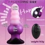 Violet - Vibrating Canine Dildo Plug
