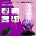 Violet - Vibrating Canine Dildo Plug