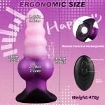 Violet - Vibrating Canine Dildo Plug