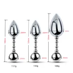Anesidora Metal Bendable Butt Plug 3 Sizes