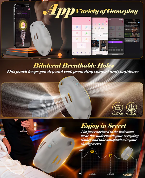 Anesidora Vibrating Strap on Cock Cage