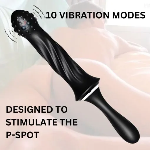 Black Spiked Mace - Handheld Vibrator