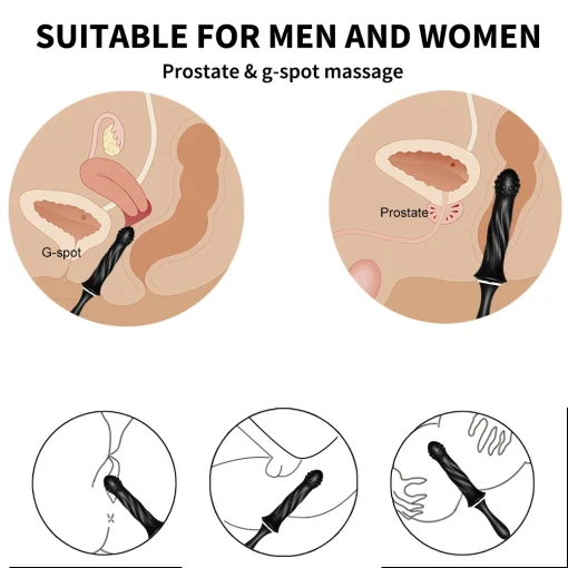 Black Spiked Mace - Handheld Vibrator